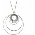 Bijoux Orusbijoux Collier Argent Rhodi&eacute; Diamant&eacute; Chiara Argent&eacute;