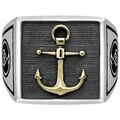 Bijoux Orusbijoux Chevali&egrave;re Homme Argent Ancre Marine Dor&eacute; Homme Argent&eacute; Grenoble