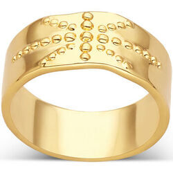 Bague Orusbijoux Bague Dor&eacute;e Rayons Solaire Dor&eacute;