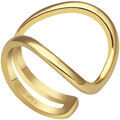 Bague Orusbijoux Bague Ligne Courb&eacute;e Dor&eacute;e Dor&eacute; Grenoble