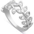 Bague Orusbijoux Bague Argent&eacute;e Floral Sertie Argent&eacute; Grenoble