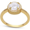 Bague Orusbijoux Bague Solitaire Dor&eacute;e Dor&eacute; Grenoble