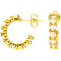 Boucles oreilles Orusbijoux Boucles D'oreilles Dor&eacute;es Courrones Serties Dor&eacute; Grenoble