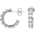 Boucles d'oreille sur Grenoble : Boucles oreilles Orusbijoux Boucles D'oreilles Argent&eacute;es Courrones Serties Argent&eacute;