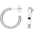 Boucles oreilles Orusbijoux Cr&eacute;oles Rondes Argent&eacute;es Diam&egrave;tre 25mm Argent&eacute; Grenoble