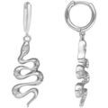 Boucles oreilles Orusbijoux Boucles D'oreilles Argent&eacute;es Serpent Serti Argent&eacute; Grenoble