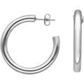 Boucles oreilles Orusbijoux Cr&eacute;oles Argent&eacute;es Tube Diam&egrave;tre 36mm Argent&eacute; Grenoble