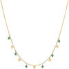 Bijoux Orusbijoux Collier Argent Dor&eacute; Pampilles De Forme G&eacute;om&eacute;trique Et Dor&eacute;