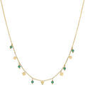Bijoux Orusbijoux Collier Argent Dor&eacute; Pampilles De Forme G&eacute;om&eacute;trique Et Dor&eacute;