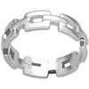 Bijoux Orusbijoux Bague Maillons Argent&eacute;e Argent&eacute;