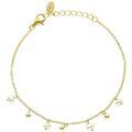 Bracelets Orusbijoux Bracelet Argent Dor&eacute; Perles Naturelles Blanches Et Dor&eacute;es Dor&eacute; Grenoble
