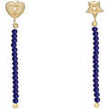 Boucles oreilles Orusbijoux Boucles D'oreilles Argent Dor&eacute; Pendantes C?ur Et &eacute;toile Bleu Grenoble