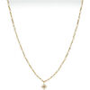 Collier Orusbijoux Collier Argent Dor&eacute; &eacute;toile En Zirconium Blanc Et Perles Dor&eacute;