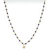 Collier Orusbijoux Collier Argent Dor&eacute; &eacute;toile En Zirconium Blanc Et Pierres Bleu