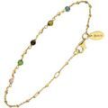 Bracelets Orusbijoux Bracelet Argent Dor&eacute; Pierres Multi-tourmaline Dor&eacute; Grenoble
