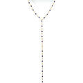 Collier Orusbijoux Collier Cravate Argent Dor&eacute; Pierres Lapis Bleu Grenoble
