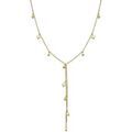 Collier Orusbijoux Collier Argent Dor&eacute; Cravate Perles Naturelles Blanches Et Dor&eacute;