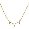 Collier Orusbijoux Collier Argent Dor&eacute; Et Pierres Naturelles Tourmaline Dor&eacute;