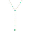 Colliers sur Grenoble : Collier Orusbijoux Collier Argent Dor&eacute; Cravate Pierres Turquoise Bleu