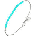 Bijoux Orusbijoux Bracelet Cha&icirc;ne Argent Avec Pierres Amazonite Argent&eacute;