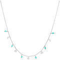 Collier Orusbijoux Collier Argent Pampilles De Forme Lune C?ur Et Pierre Argent&eacute; Grenoble