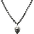 Collier Orusbijoux Collier Chaine Argent Massive Big Fantaisie Pendentif T&ecirc;te Argent&eacute;