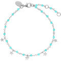 Bijoux Orusbijoux Bracelet Argent Rhodi&eacute; &eacute;toiles Pierres Naturelles Argent&eacute; Grenoble
