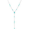 Collier Orusbijoux Collier En Argent Cravate Rhodi&eacute; Pierre Amazonite Argent&eacute;