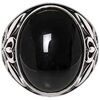 Bijoux Orusbijoux Bague Homme Argent Symbole Pierre Onyx
