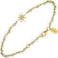 Bracelets Orusbijoux Bracelet Argent Dor&eacute; &eacute;toile Zirconium Blanc Et Pierres Dor&eacute; Grenoble