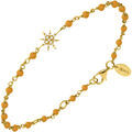 Bracelets Orusbijoux Bracelet Argent Dor&eacute; &eacute;toile Zirconium Blanc Et Pierres ?il Dor&eacute; Grenoble
