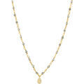 Collier Orusbijoux Collier Argent Dor&eacute; Goutte Diamant&eacute; Pierres Naturelles Dor&eacute;