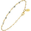 Bracelets Orusbijoux Bracelet Argent Dor&eacute; Pierres Naturelles Labradorite Dor&eacute;