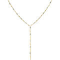 Collier Orusbijoux Collier Cravate Argent Dor&eacute; Perles Naturelles Labradorite Dor&eacute;
