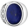 Femmes sur Grenoble : Bijoux Orusbijoux Bague Argent Homme Lapis Asym&eacute;trique Bleu