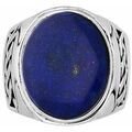 Femmes sur Grenoble : Bijoux Orusbijoux Bague Homme Lapis Massive Argent