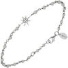 Bracelets Orusbijoux Bracelet Argent Rhodi&eacute; &eacute;toile Zirconium Blanc Et Pierres Argent&eacute;