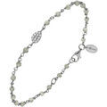 Bracelets Orusbijoux Bracelet Argent Rhodi&eacute; Goutte Serti Blanc Pierres Argent&eacute; Grenoble