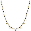 Bijoux Orusbijoux Collier Argent Dor&eacute; Pampilles &eacute;toiles Et Pierres Spinelle Dor&eacute;