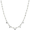 Bijoux Orusbijoux Collier Argent Rhodi&eacute; Pampilles &eacute;toiles Et Pierres Argent&eacute;
