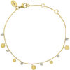 Bijoux Orusbijoux Bracelet Argent Dor&eacute; Pampilles Et Pierres Naturelles Dor&eacute;