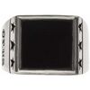 Bijoux Orusbijoux Chevali&egrave;re Homme &eacute;toiles Onyx Argent Argent&eacute;