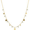 Collier Orusbijoux Collier Argent Dor&eacute; Pampilles Et Pierres Labradorite Dor&eacute;