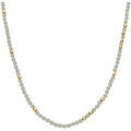 Collier Orusbijoux Collier Argent Dor&eacute; Perles Naturelles Labradorite Dor&eacute; Grenoble