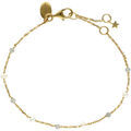 Bracelets Orusbijoux Bracelet En Argent Dor&eacute; Pierres Naturelles Labradorite Et Dor&eacute;