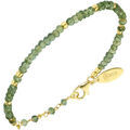 Bracelets Orusbijoux Bracelet Argent Dor&eacute; Simple Perles Naturelles Aventurine Dor&eacute;