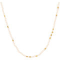 Collier Orusbijoux Collier Argent Dor&eacute; Perles Naturelles Opale Rose Et Dor&eacute;es Dor&eacute; Grenoble