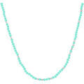 Collier Orusbijoux Collier Argent Rhodi&eacute; Perles Naturelles Amazonite Et Argent&eacute;