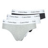 Slips Calvin Klein Jeans COTTON STRECH HIP BREIF X 3 Noir