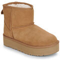 Chaussures enfants sur Grenoble : Boots enfant UGG CLASSIC MINI PLATFORM Marron